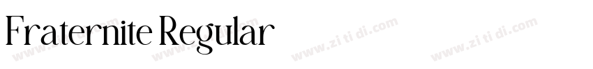 Fraternite Regular字体转换